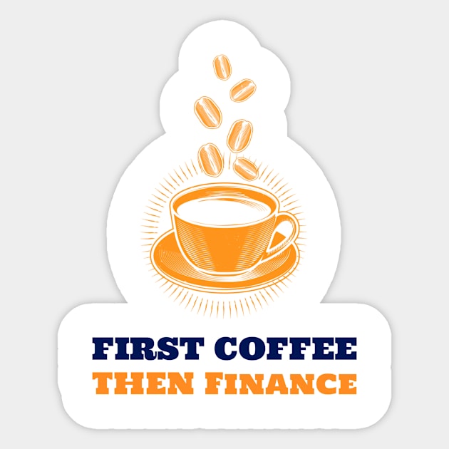 Finance & Coffee Sticker by ArtDesignDE